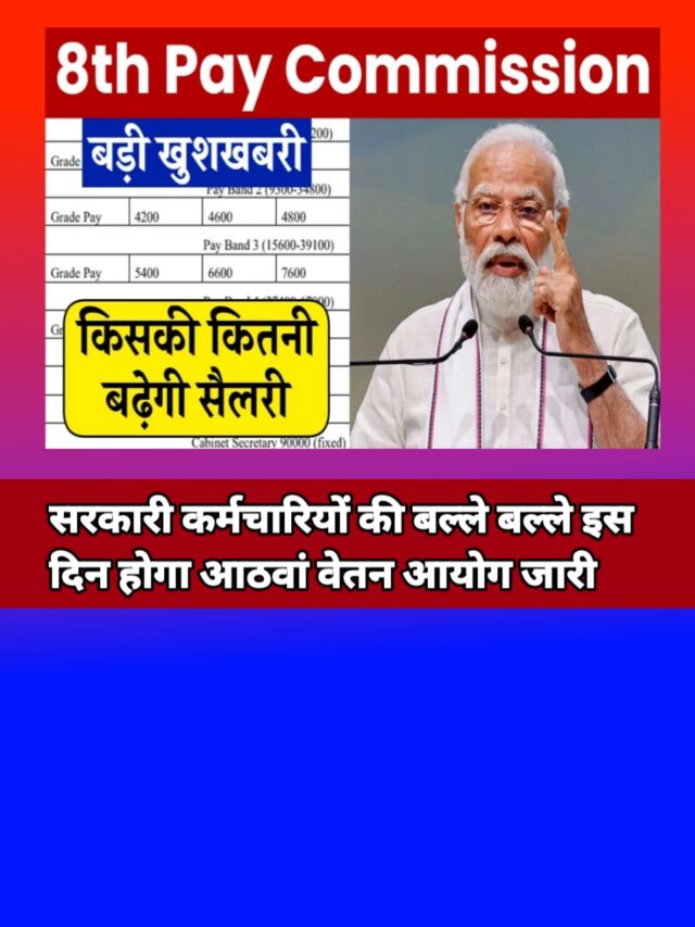 8th Pay Commission:- अब कर्मचारियों को मिलेगी इतनी सैलरी जाने पूरी जानकारी?